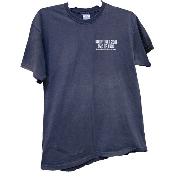 Rocktober Tour Band T-shirt 2010 Newark Bay Kill Van Tull Black 2 Sides XL - Picture 1 of 5